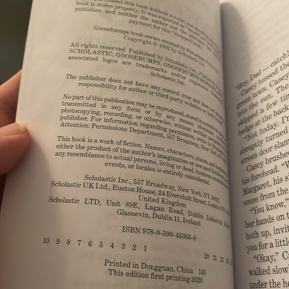 Goosebumps Book - Picture 3 of 3